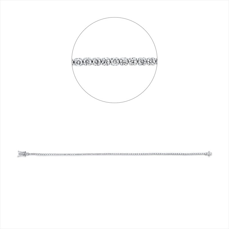 Armband 18 kt WG, 97 Brill. 1,36 ct-si