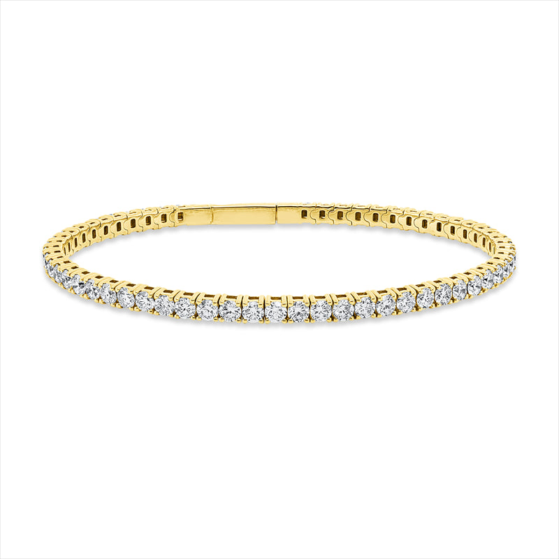 Armband 18 kt GG, 57 Brill. 4,80 ct, TW-si