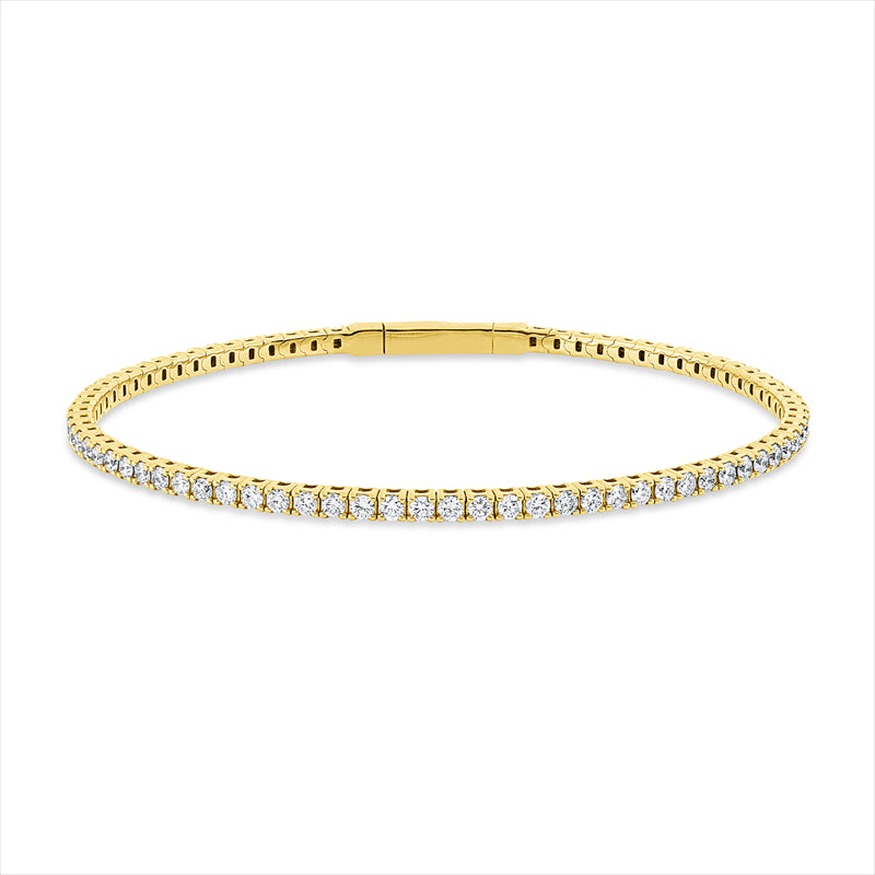 Armband 18 kt GG, 74 Brill. 1,98 ct, TW-si