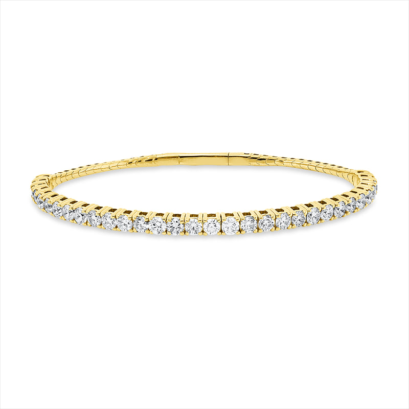 Armband 18 kt GG, 32 Brill. 3,05 ct, TW-si