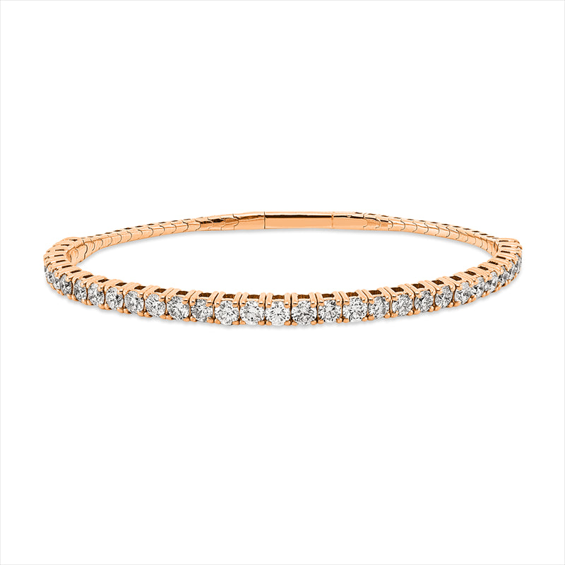 Armband 18 kt RG, 32 Brill. 3,16 ct, TW-si