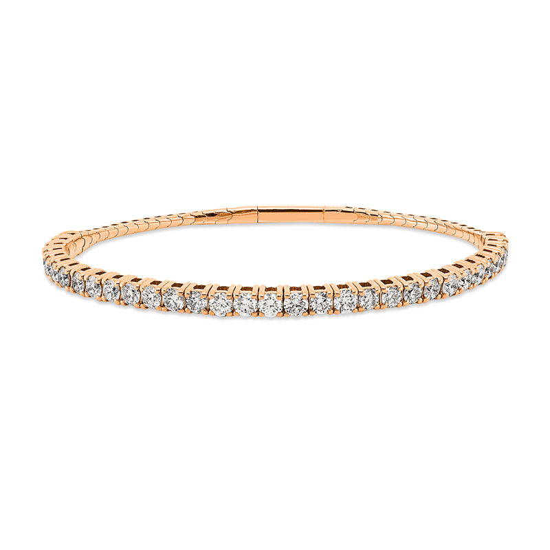 Armband 18 kt RG, 32 Brill. 3,16 ct, TW-si