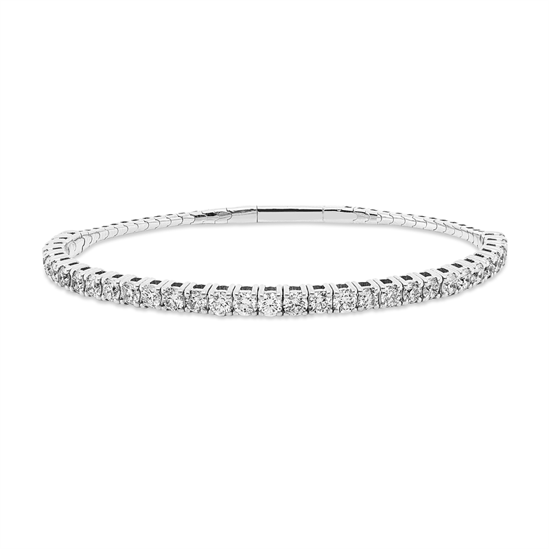 Armband 18 kt WG, 32 Brill. 3,16 ct, TW-si
