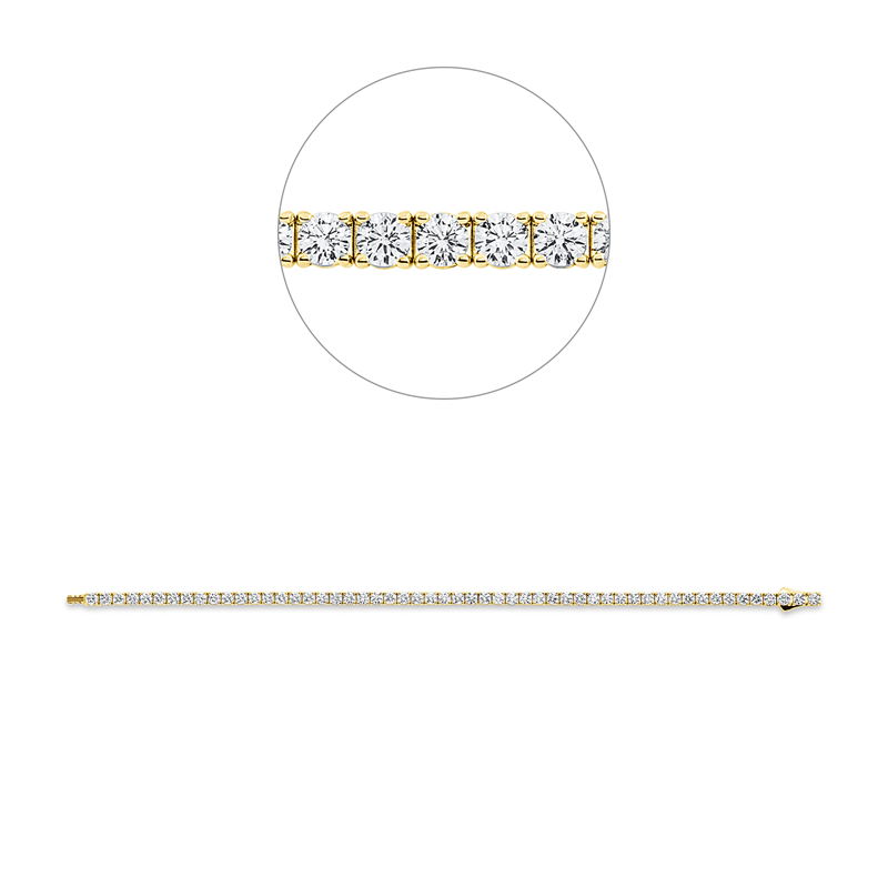 Armband 18 kt GG, Premium Edition, 54 Brill. 4,86 ct, TW-si