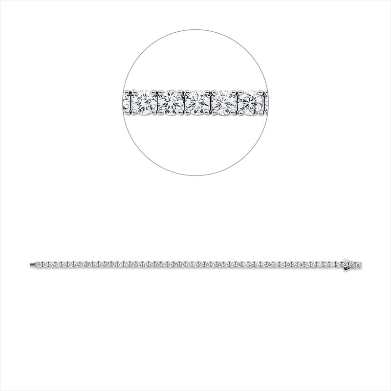 Armband 18 kt WG, Premium Edition, 52 Brill. 6,24 ct, TW-si