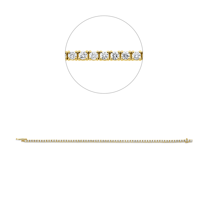 Armband 18 kt GG, Premium Edition, 68 Brill. 2,06 ct, TW-si