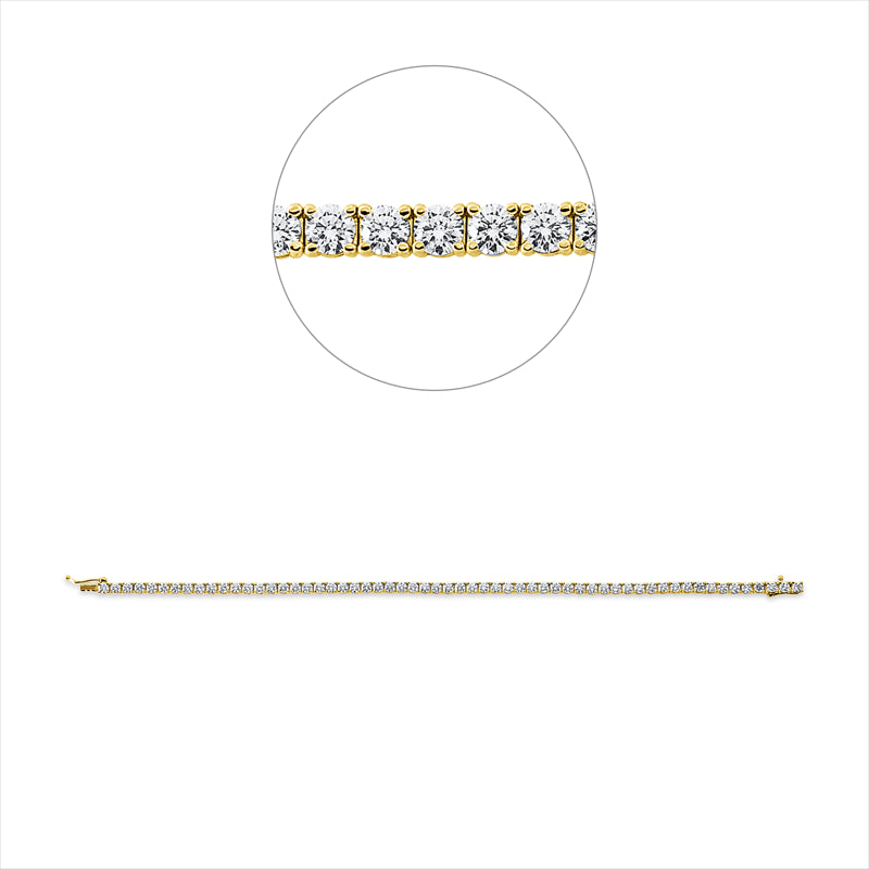 Armband 18 kt GG, Premium Edition, 64 Brill. 3,14 ct, TW-si