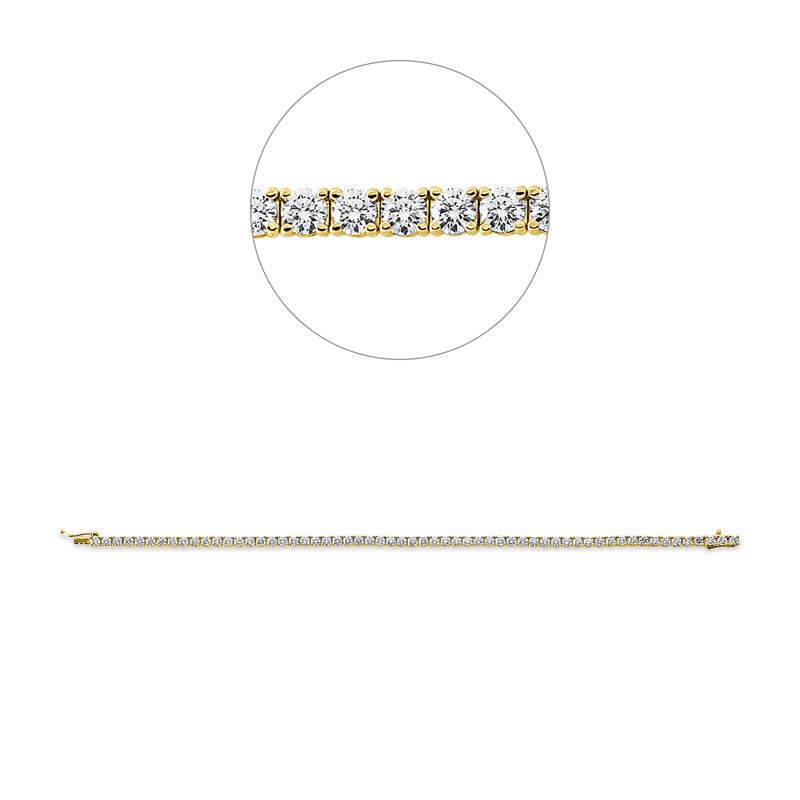 Armband 18 kt GG, Premium Edition, 64 Brill. 3,14 ct, TW-si