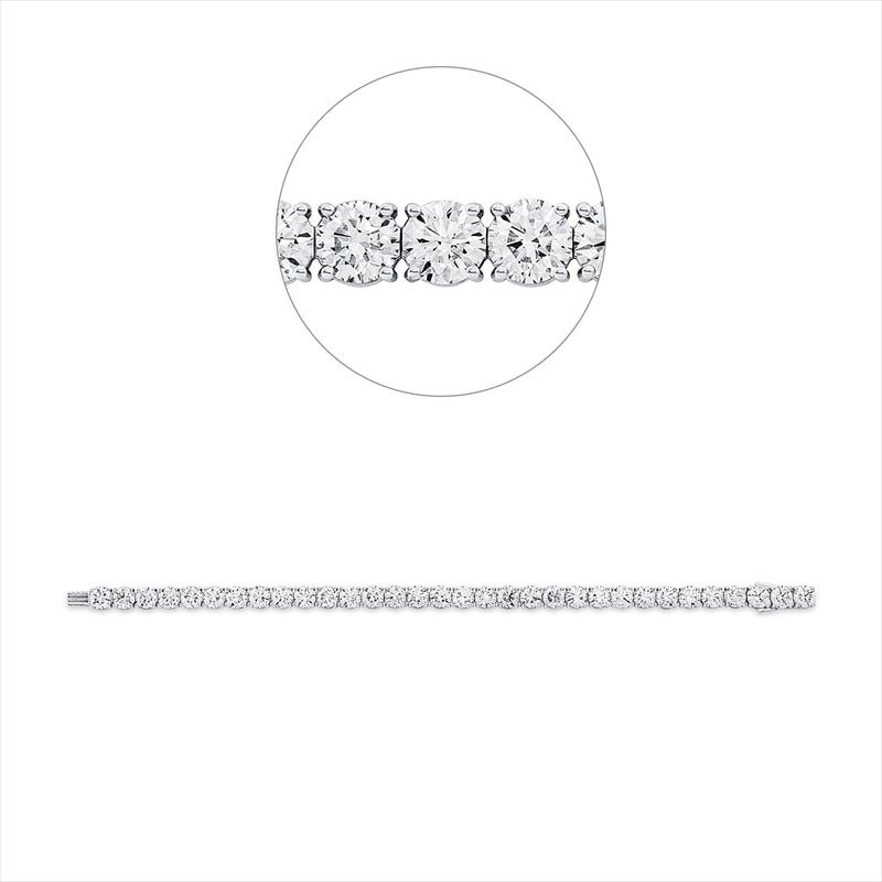 Armband 18 kt WG, Premium Edition, 32 GIA's, 32 Brill. 19,33 ct, TW-si