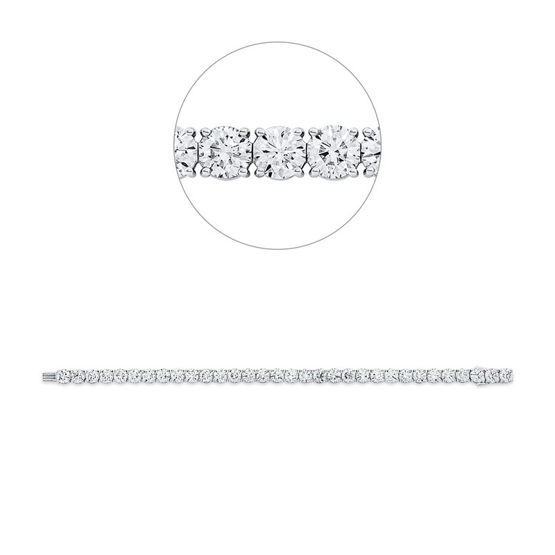 Armband 18 kt WG, Premium Edition, 32 GIA's, 32 Brill. 19,33 ct, TW-si