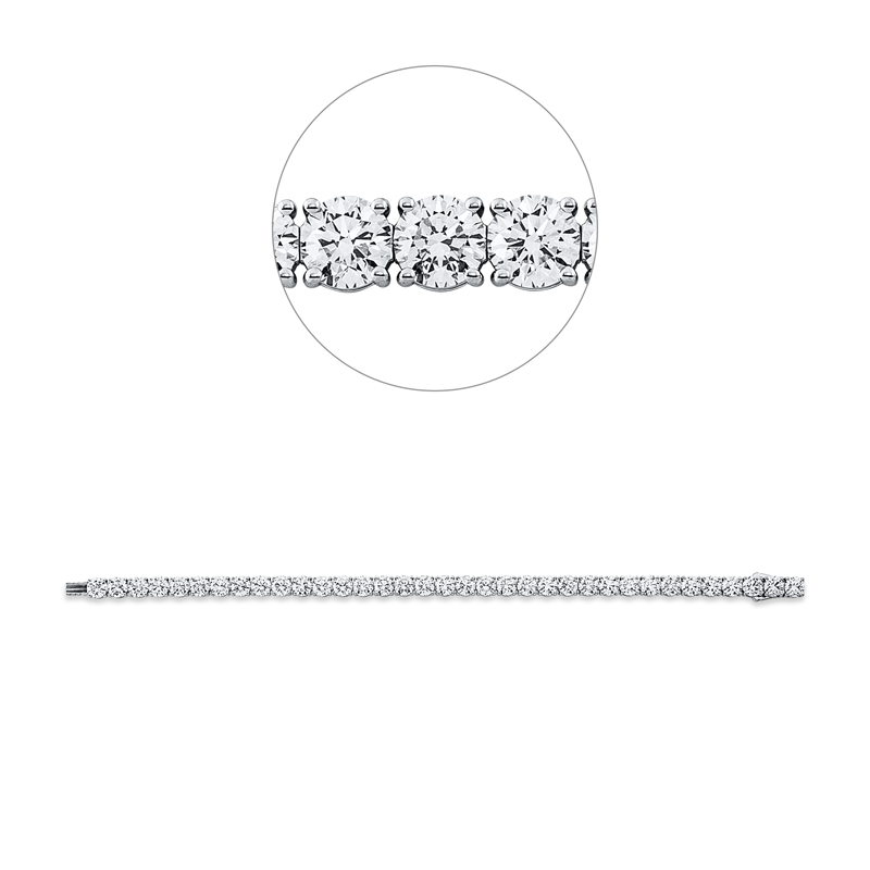 Armband 18 kt WG, Premium Edition, 35 GIA's, 35 Brill. 17,59 ct, TW-vsi