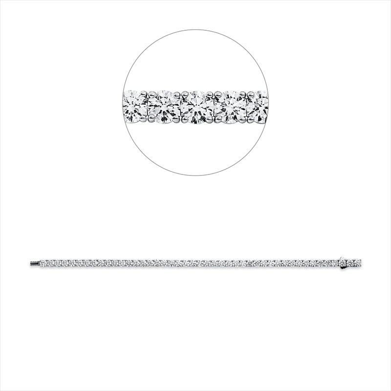 Armband 18 kt WG, Premium Edition, 45 GIA's, 39 Brill. 8,55 ct, TW-vsi, 6 Brill. 0,30 ct, TW-vvs