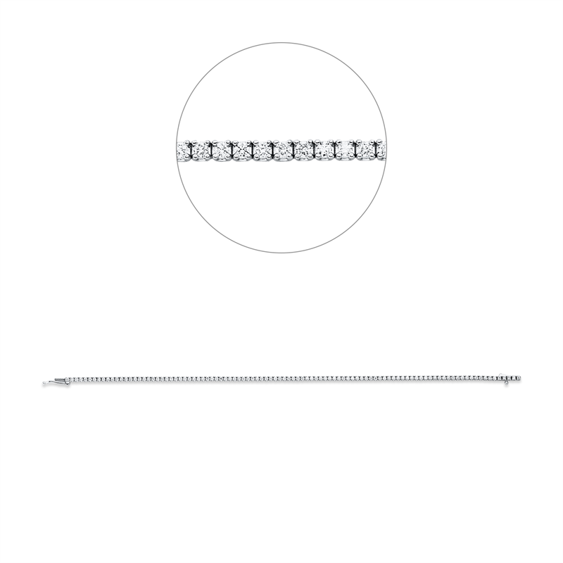 Armband 18 kt WG, Premium Edition, 100 Brill. 0,96 ct, TW-si