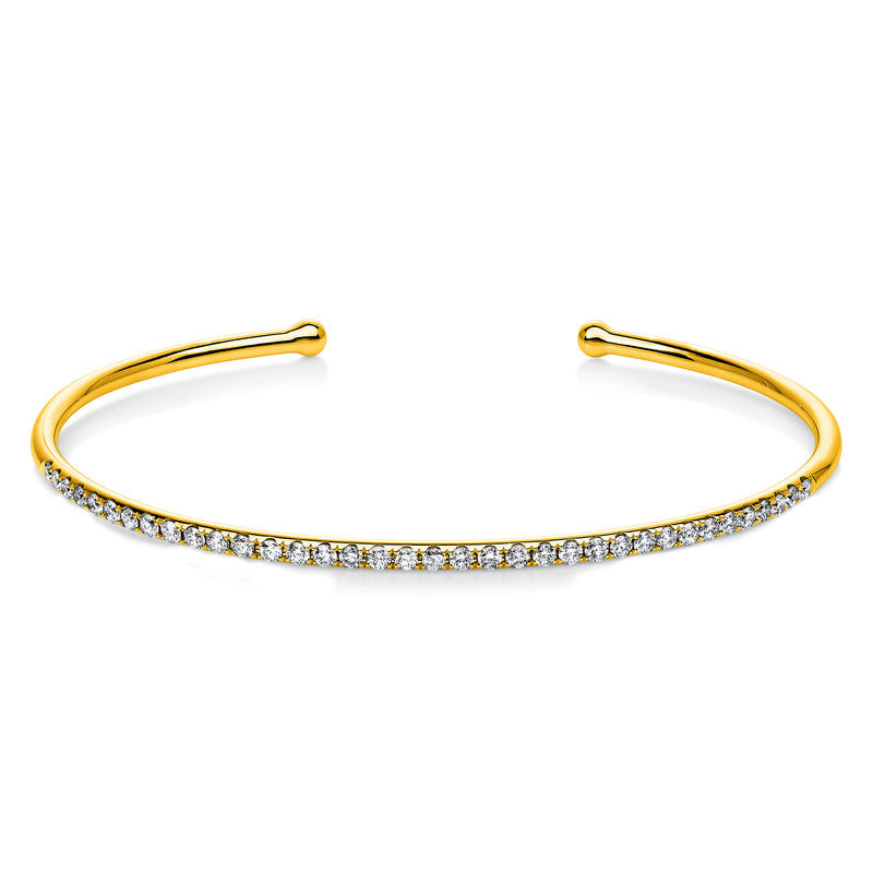 Armreif 18 kt GG, 36 Brill. 0,65 ct, TW-si