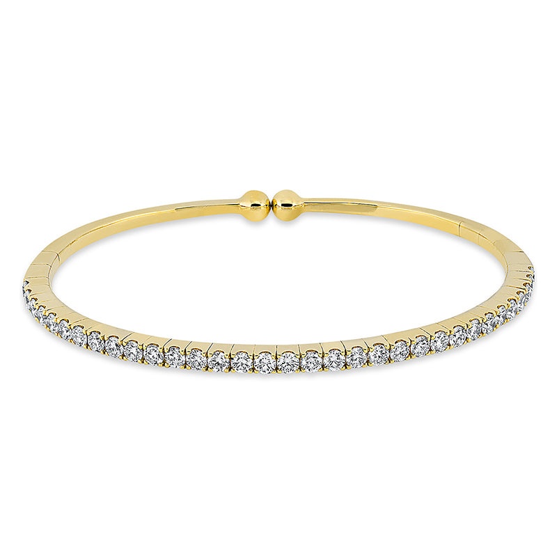 Armreif 18 kt GG, 33 Brill. 2,13 ct, TW-vsi