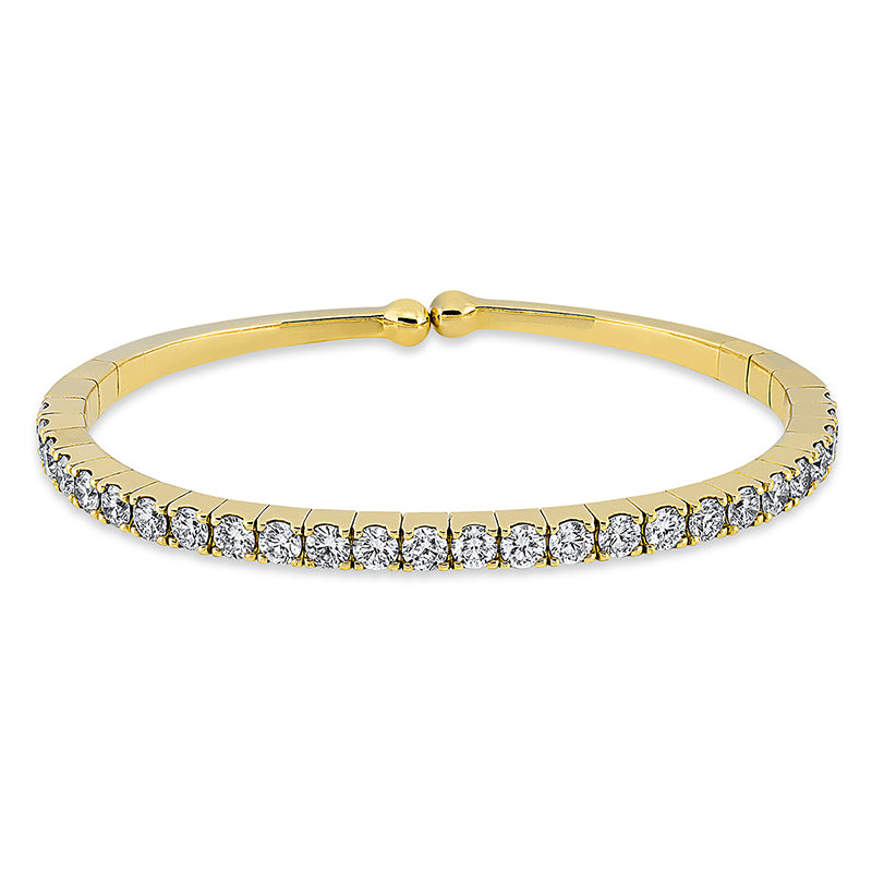 Armreif 18 kt GG, 26 Brill. 3,89 ct, TW-vsi