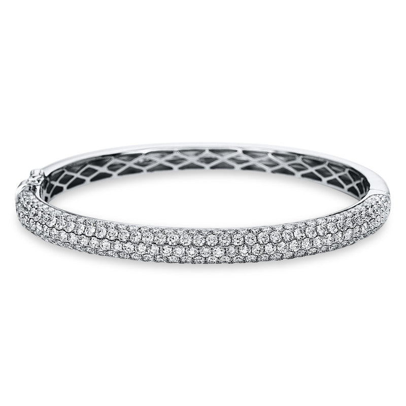 Armreif 18 kt WG, 199 Brill. 6,51 ct, TW-si