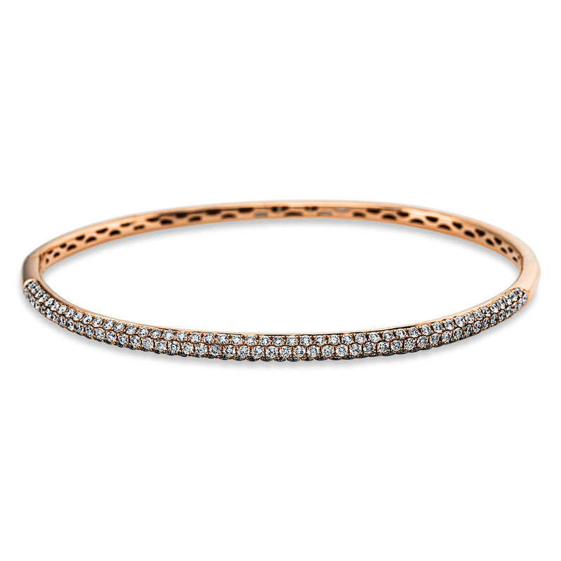 Armreif 18 kt RG, 142 Brill. 1,67 ct, TW-si