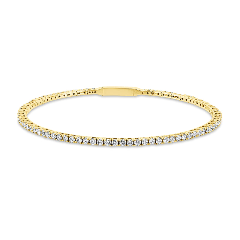 Armreif 18 kt GG, 86 Brill. 1,88 ct, TW-si