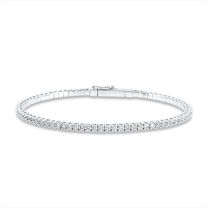 Armreif 18 kt WG, 73 Brill. 2,87 ct, TW-si