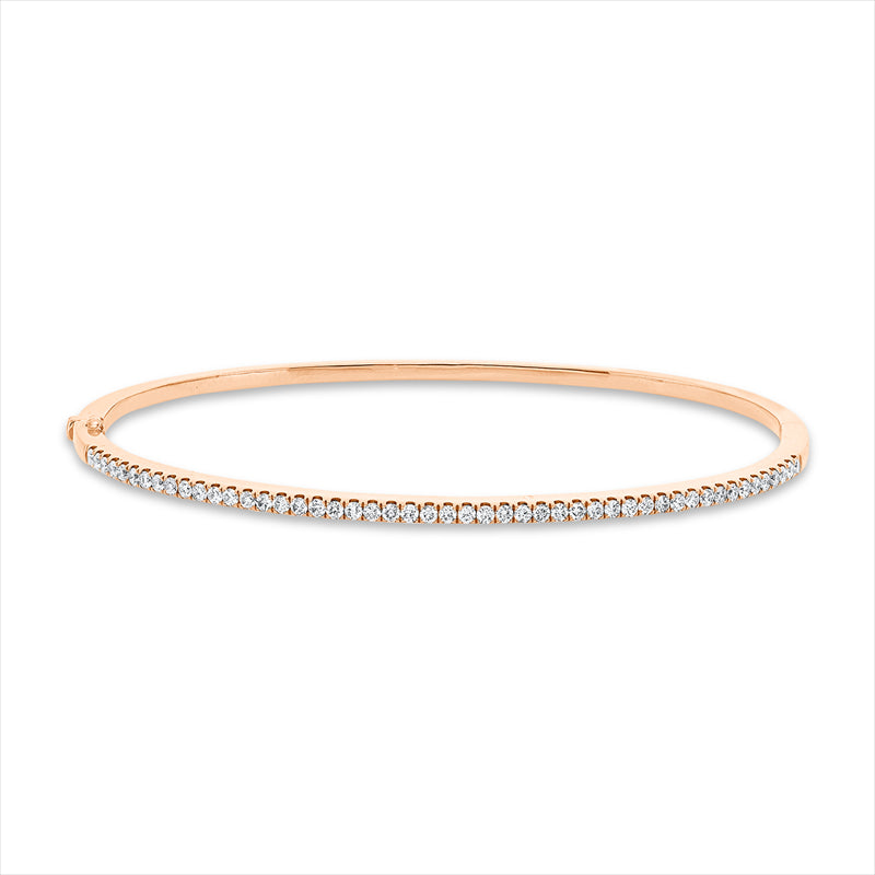 Armreif 18 kt RG, 49 Brill. 0,64 ct, TW-pi