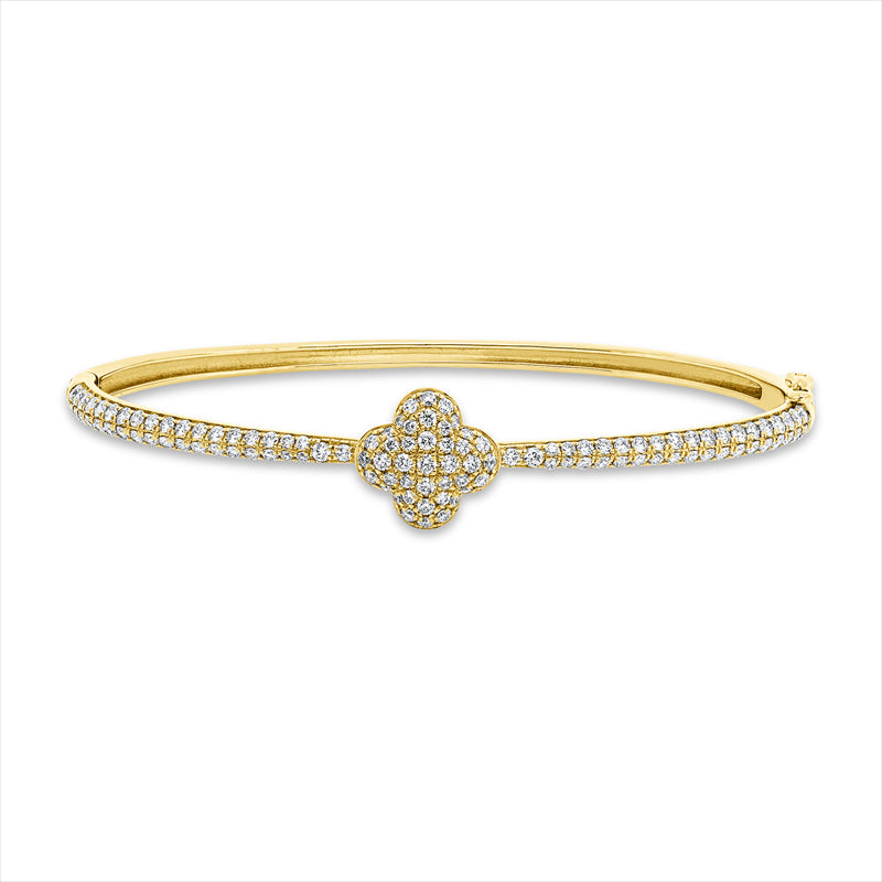 Armreif 18 kt GG, 89 Brill. 1,53 ct, F-vsi/si, 28 Brill. 0,22 ct, F-vsi/si