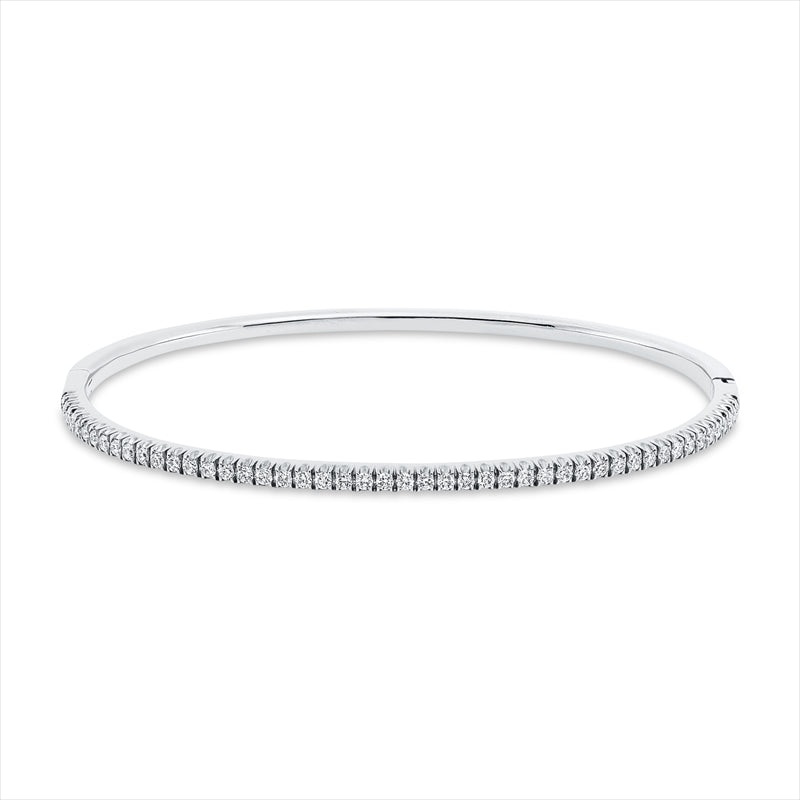 Armreif 18 kt WG, 48 Brill. 0,63 ct, TW-si