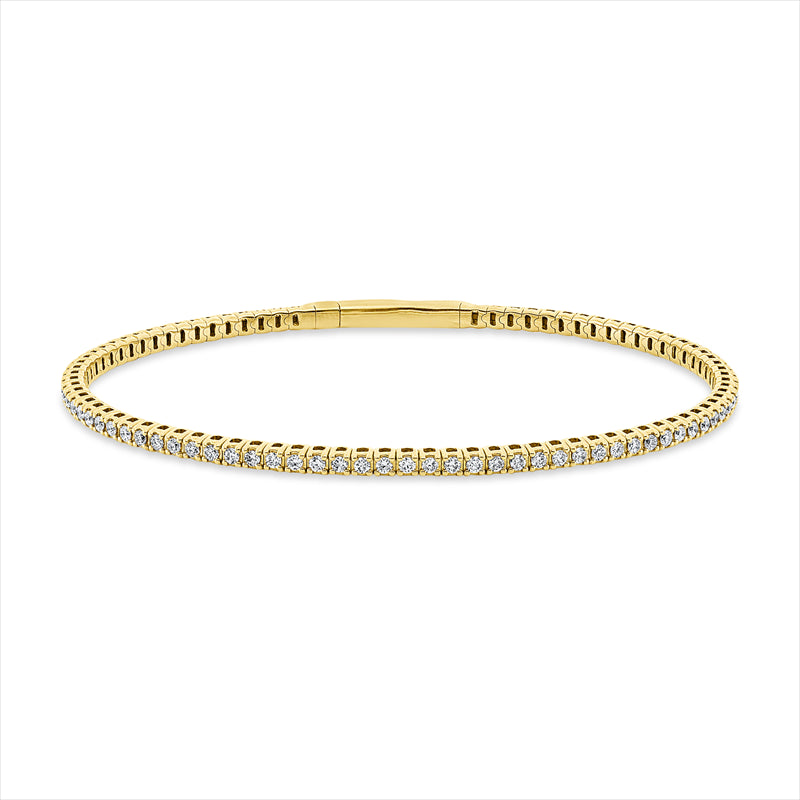 Armreif 18 kt GG, 84 Brill. 0,88 ct, TW-si