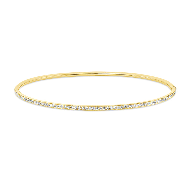 Armreif 18 kt GG, 75 Brill. 0,52 ct, TW-si