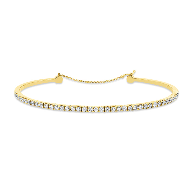 Armreif 18 kt RG, 40 Brill. 1,41 ct, TW-vsi