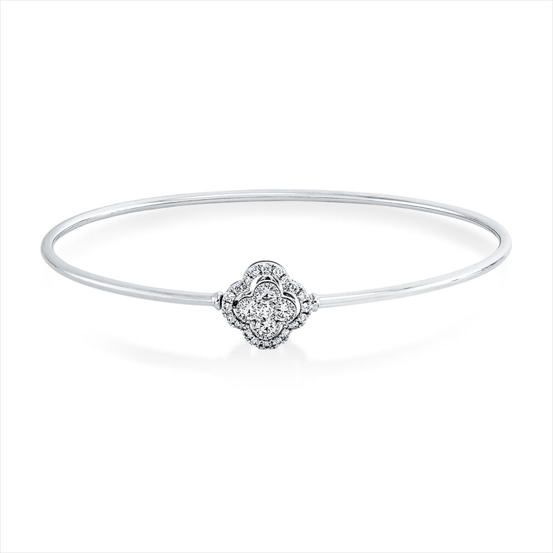 Armreif 18 kt WG, 25 Brill. 0,35 ct, TW-si
