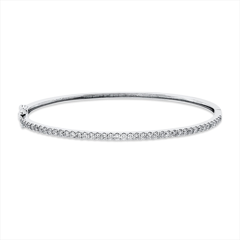Armreif 18 kt WG, 42 Brill. 0,86 ct, W-pi
