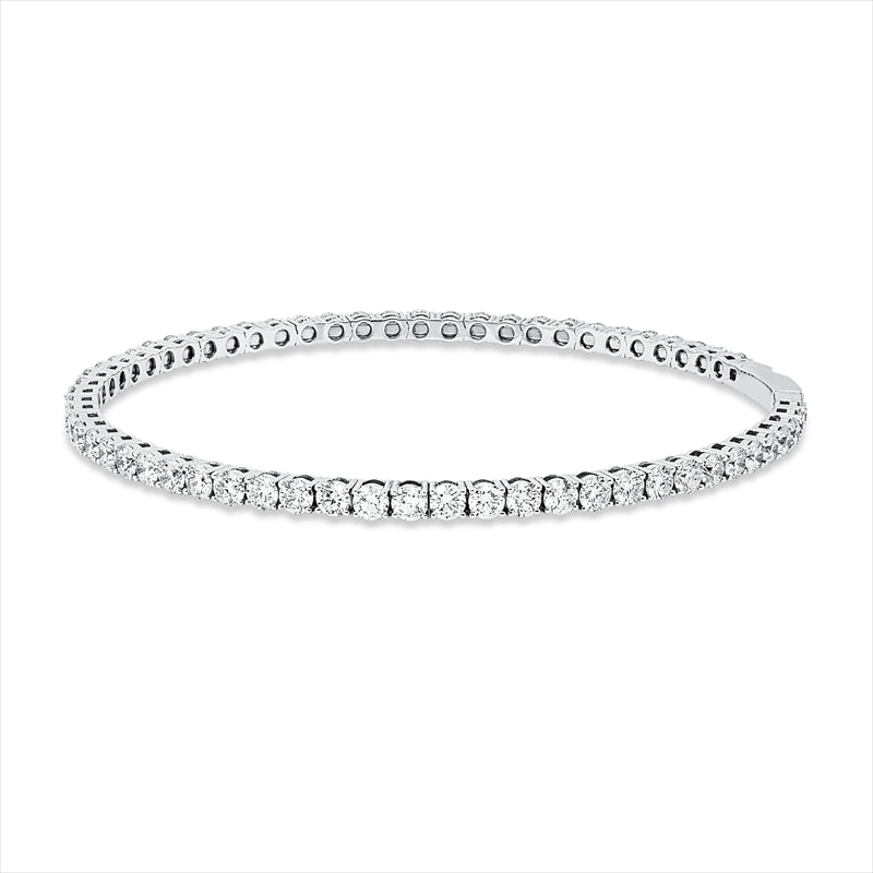 Armreif 18 kt WG, 61 Brill. 4,89 ct, F-vsi/si