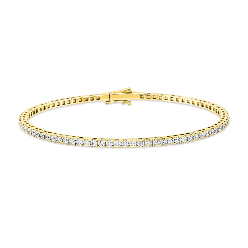 Armreif 18 kt GG, Größe 16, 46 Brill. 1,21 ct, TW-si, 32 Brill. 0,79 ct, TW-si