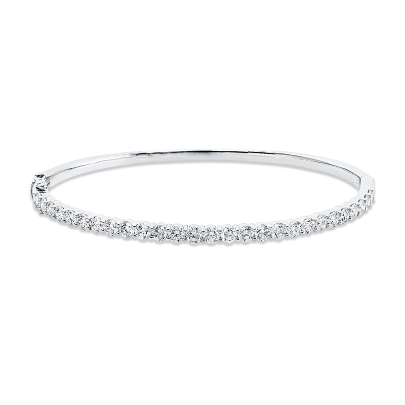Armreif 18 kt WG, 27 Brill. 2,94 ct, TW-si
