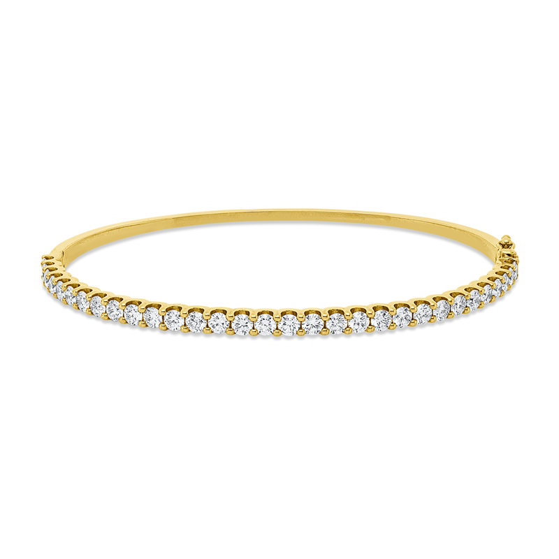 Armreif 18 kt GG, 31 Brill. 2,56 ct, I-si