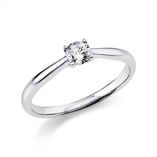 Ring 18 kt WG, 1 Brill. 0,25 ct, TW-si