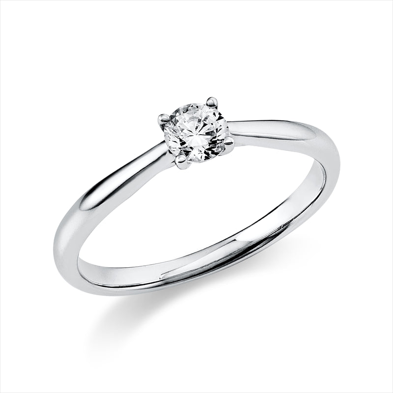 Ring 14 kt WG, 1 Brill. 0,25 ct, TW-si