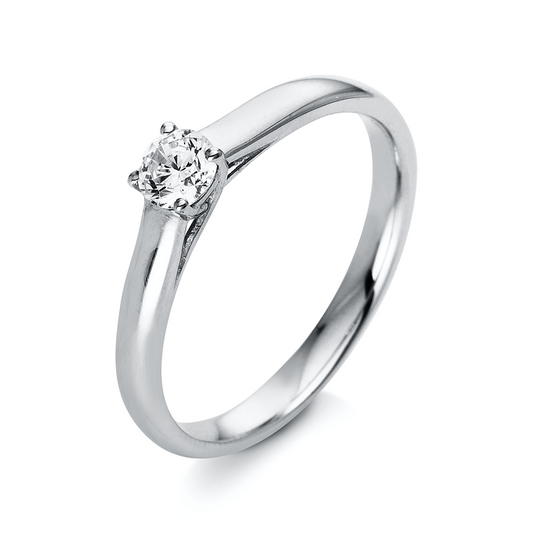 Ring 14 kt WG, 1 Brill. 0,25 ct, TW-si