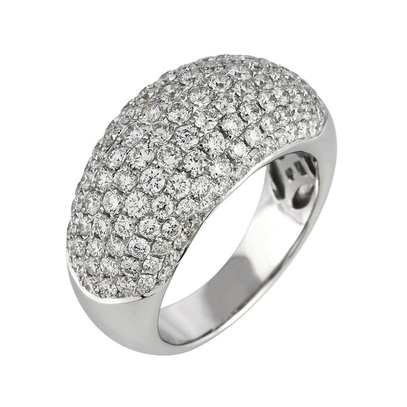 Ring 18 kt WG, 133 Brill. 2,63 ct, TW-vsi/si