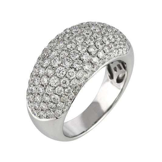 Ring 18 kt WG, 133 Brill. 2,63 ct, TW-vsi/si