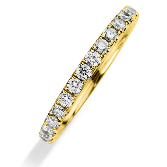 Ring 18 kt GG, 33 Brill. 0,80 ct, TW-si