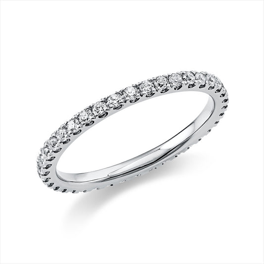 Ring 14 kt WG, 37 Brill. 0,49 ct, TW-si