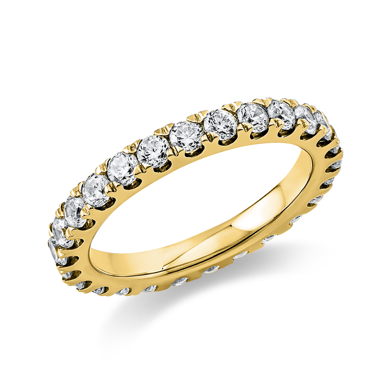 Ring 18 kt GG, 26 Brill. 1,46 ct, TW-si
