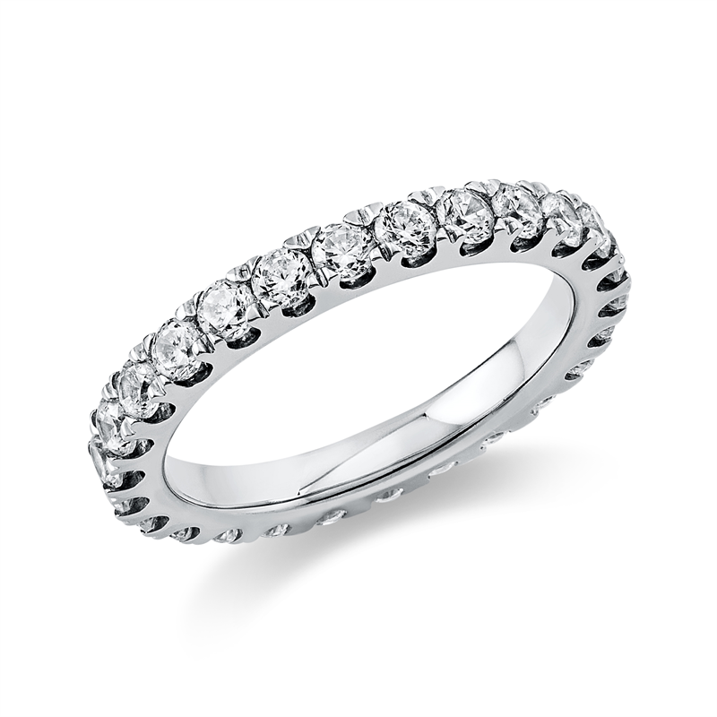 Ring 18 kt WG, 26 Brill. 1,47 ct, TW-si