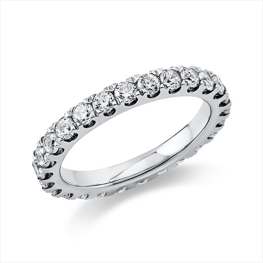 Ring 14 kt WG, 26 Brill. 1,46 ct, TW-si