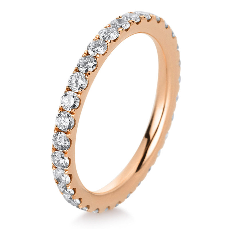 Ring 18 kt RG, 32 Brill. 0,95 ct, TW-si