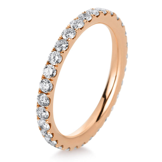 Ring 18 kt RG, 32 Brill. 0,95 ct, TW-si