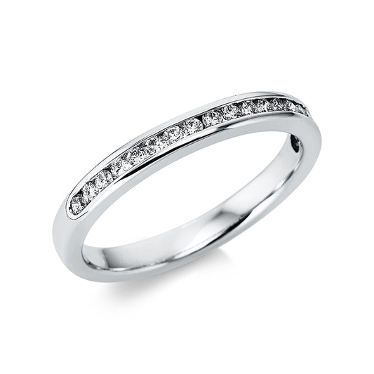 Ring 18 kt WG, 20 Brill. 0,25 ct, TW-si
