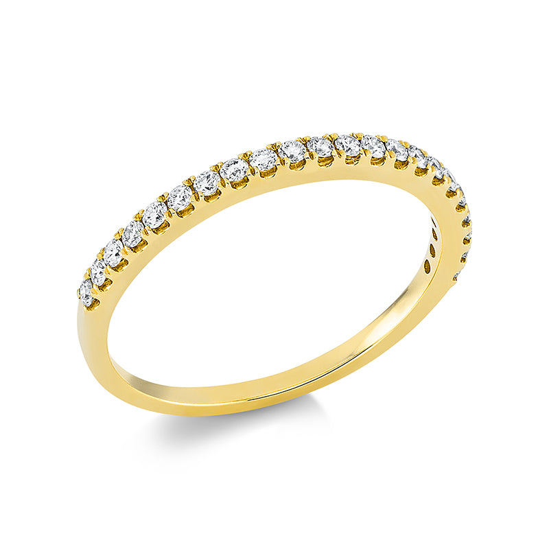 Ring 18 kt GG, 22 Brill. 0,24 ct, TW-si
